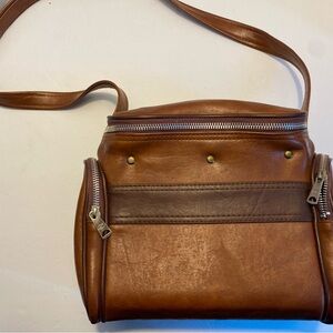 Vintage Genuine Leather Hardshell Camera Bag Coast TB-6 With Shoulder Strap
